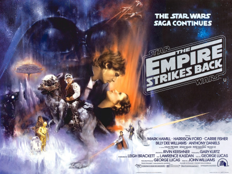 Star Wars, Star Wars The Empire Strikes Back, Star Wars Episode V: The Empire Strikes Back, Han Solo, Princess Leia, Luke Skywalker, Darth Vader, Yoda