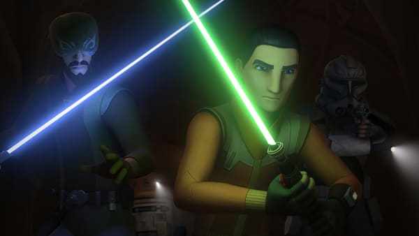 Kanan Jarrus and Ezra Bridger in Star Wars: Rebels