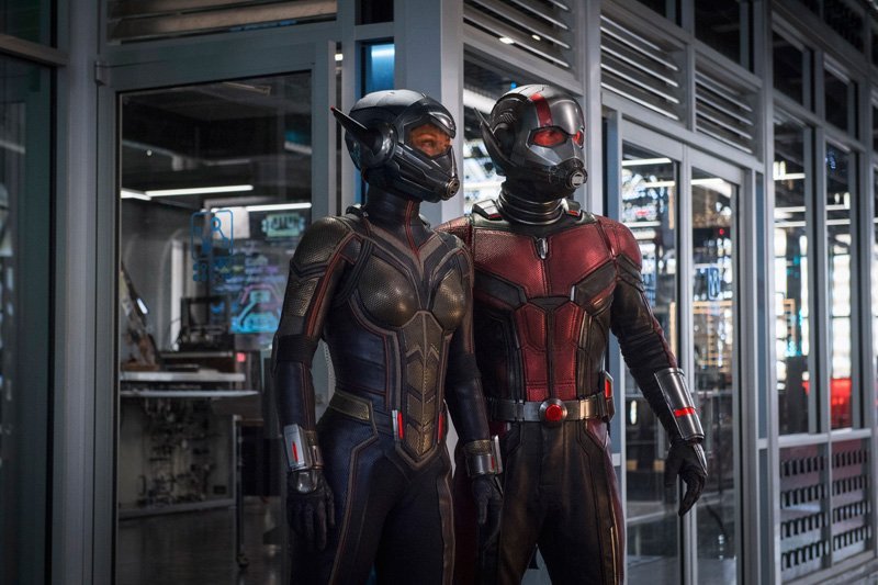 Evangeline Lilly and Paul Rudd in Ant-Man and the Wasp