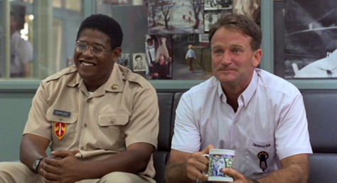 Forest Whitaker and Robin Williams in Good Morning Vietnam