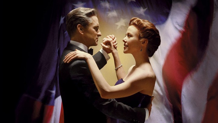 Michael Douglas and Annette Bening in The American President