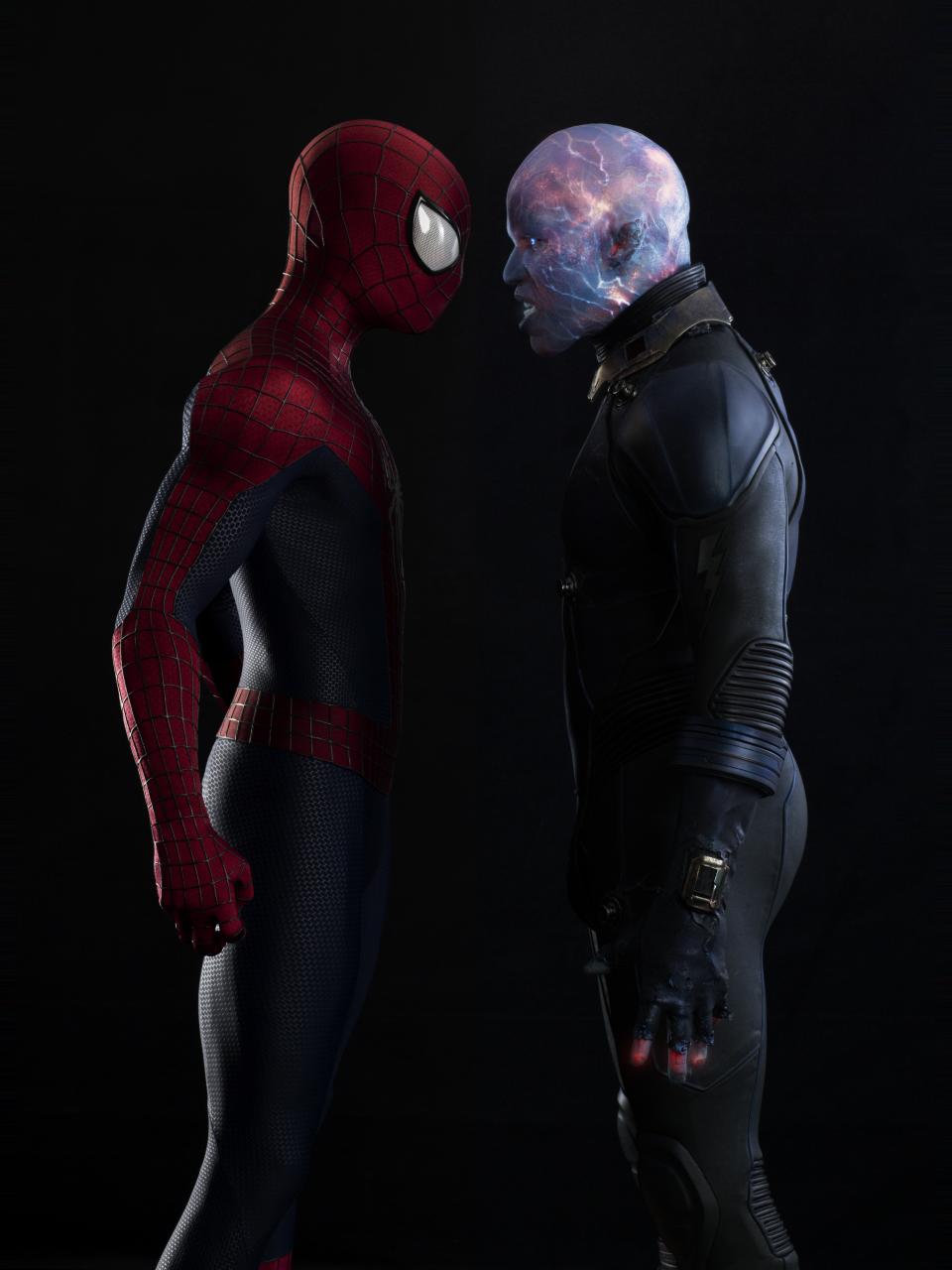 Jamie Foxx, Andrew Garfield, Electro, Spider-Man, Amazing Spider-Man 2