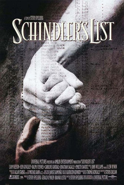 Schindler's List, Steven Spielberg, Liam Neeson, Ralph Fiennes, Ben Kingsley