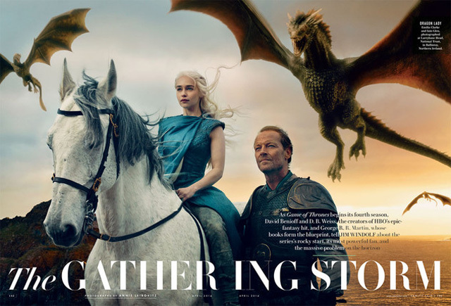 Jorah Mormont, Danerys Targaryen, Dragons, Emilia Clarke