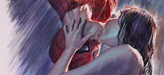 Spider-Man, Mary Jane Watson, Tobey Maguire, Kirsten Dunst, Upside Down Kiss Scene