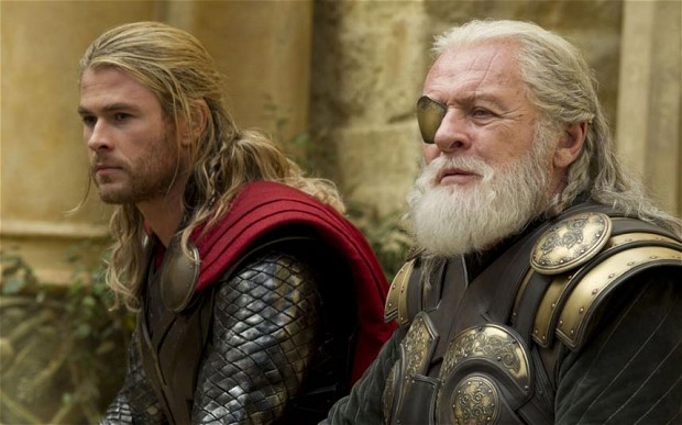 Thor, Odin, Chris Hemsworth, Anthony Hopkins, Thor The Dark World