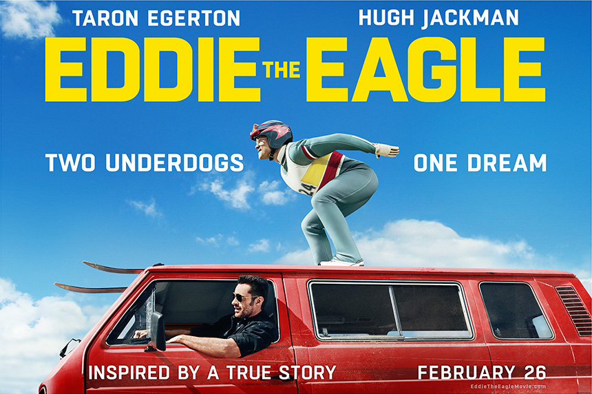 Edde the Eagle, Eddie Edwards, Hugh Jackman Taron Egerton