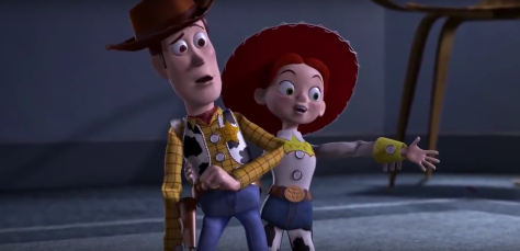 Woody and Jessie in Toy Story 2