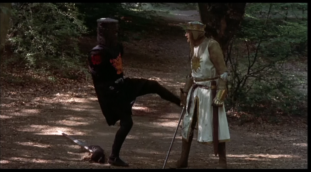 Graham Chapman and John Clese in Monty Python and the Holy Grail
