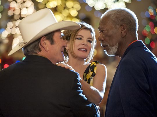 Morgan Freeman, Tommy Lee Jones, and Rene Russo in Just Getting Started