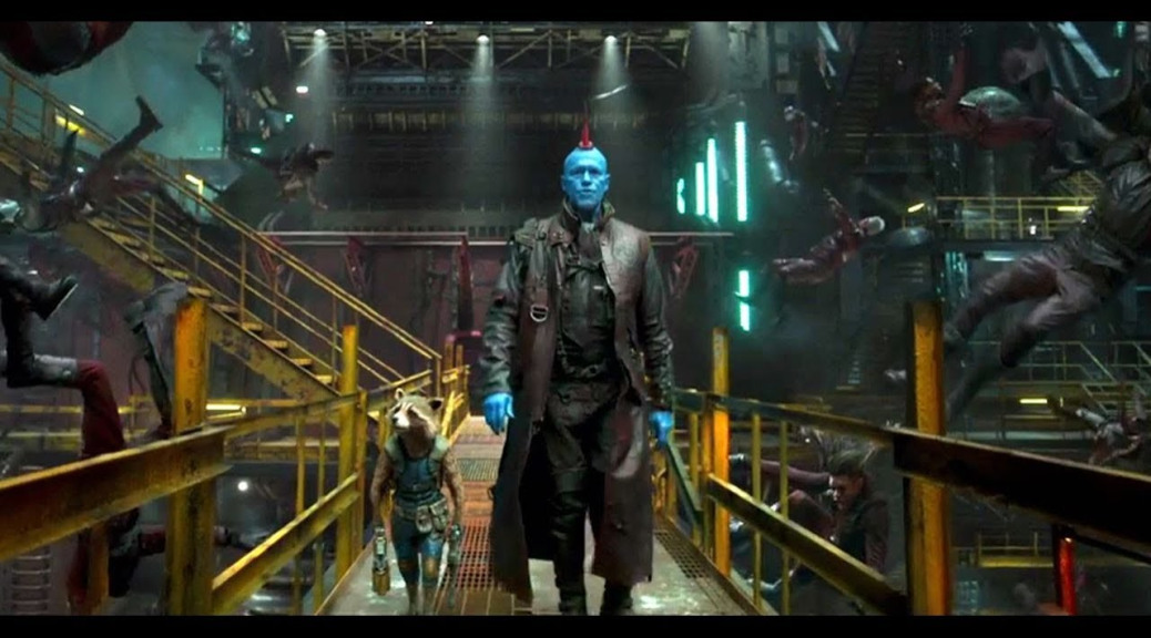 Bradley Cooper and Michael Rooker in Guardians of the Galaxy Vol. 2