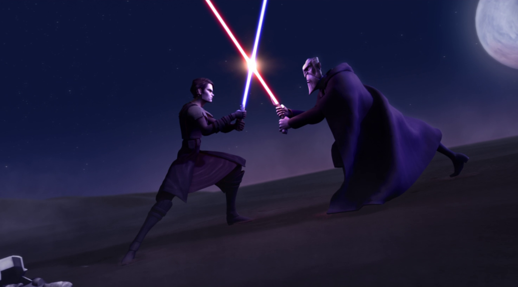 Anakin Skywalker vs. Count Dooku in Star Wars: Clone Wars