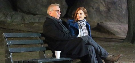 Kevin Costner and Jessica Chastain in Molly's Game