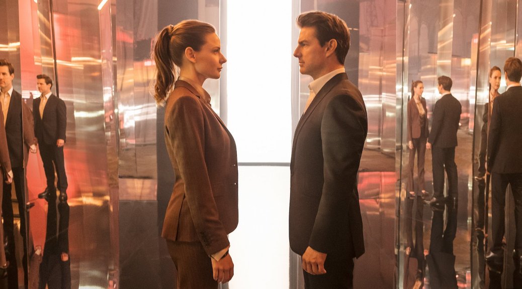 Rebecca Ferguson and Tom Cruise in Mission Impossible: Fallout