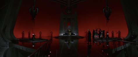Snoke's Throne Room in Star Wars: The Last Jedi